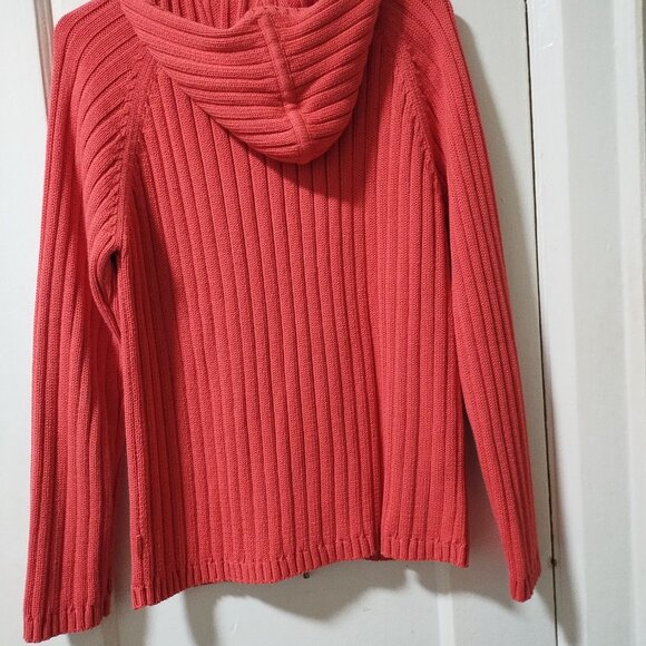 Esprit coral colored cotton long-sleeve sweater - Picture 5 of 7